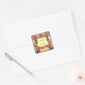 Barok ontwerp gepersonaliseerde stickers (Envelop)