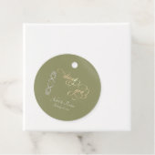 Barok ontwerp & monogram - salie bedankjes labels (In situ)
