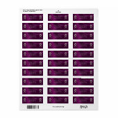 Barok ontwerp retouradres - pruim etiket (Full Sheet)