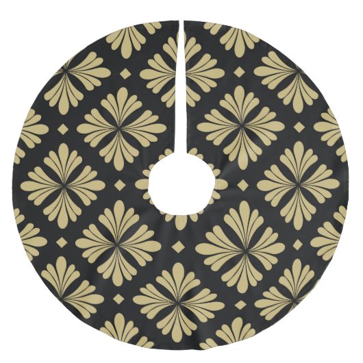 Barok ornament, bloemig patroon. kerstboom rok (Voorkant)