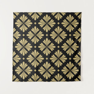 Barok ornament, bloemig patroon. wandkleed