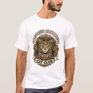 Barok ornament kat kattenliefhebber cadeau - Barok T-shirt