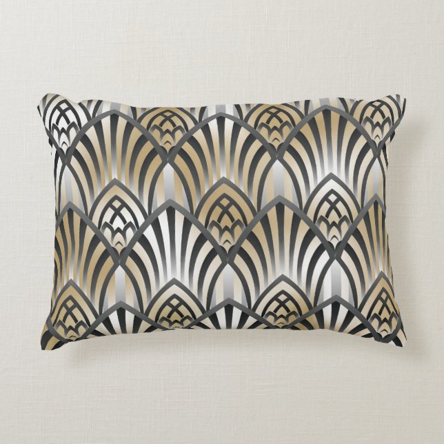  barok: ornamentaal naadloos patroon accent kussen (Voorkant)