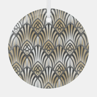 barok: ornamentaal naadloos patroon glas ornament