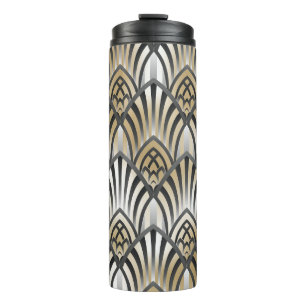 barok: ornamentaal naadloos patroon thermosbeker