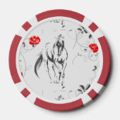 Barok Paard Poker Chips (Achterkant)