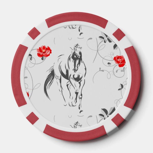 Barok Paard Poker Chips (Achterkant)