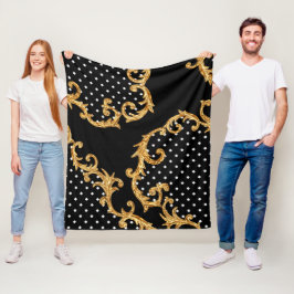 Barok patroondeken fleece deken