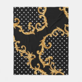 Barok patroondeken fleece deken (Voorkant)