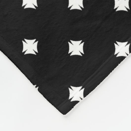 Barok patroondeken fleece deken (Hoek)