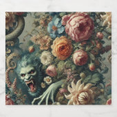 Barok Peril – Gotisch bloemkussen Bier Etiket (Enkel label)