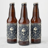 Barok Punk - Gotisch Schedelkussen Bier Etiket (Flessen)