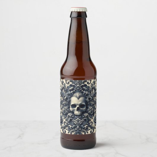 Barok Punk - Gotisch Schedelkussen Bier Etiket (Voorkant)