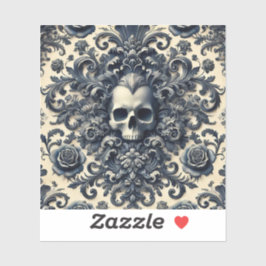 Barok Punk - Gotisch Schedelkussen Sticker