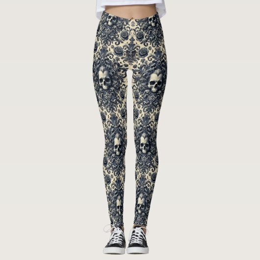 Barok Punk - Gotisch Victoriaans Leggings (Voorkant)