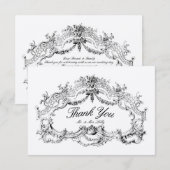 barok rococo bloemblaadje altaar grens bedankkaart (Voorkant / Achterkant)