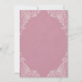 Barok Rococo Bruids Douche Uitnodiging | 5x7 (Achterkant)