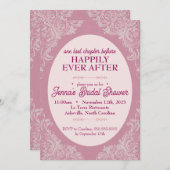 Barok Rococo Bruids Douche Uitnodiging | 5x7 (Voorkant / Achterkant)