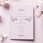  Barok Rococo Dusty Roos Wedding Kaart