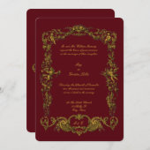 Barok Rococo Gouden Bloemen Garlands & Cherubs Kaart (Voorkant / Achterkant)