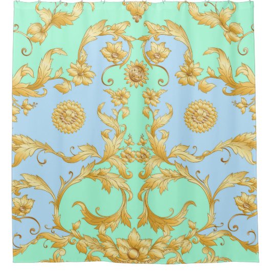 Barok Rococo Renaissance Elegantie Douchegordijn (Voorkant)