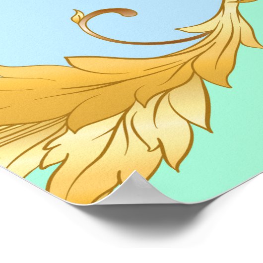 Barok Rococo Renaissance Elegantie Poster (Hoek)