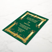 Barok Rococo Rocaille Lijst ca. 1775 Huwelijk Folie Uitnodiging (Gedraaid)