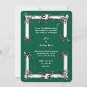 Barok Rococo Rocaille Lijst ca. 1775 Huwelijk Kaart (Voorkant)