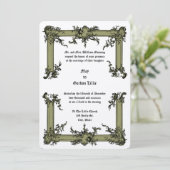 Barok Rococo Rocaille Lijst ca. 1775 Huwelijk Kaart (Staand voorkant)