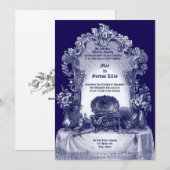 Barok Rococo stijl ijdelheid Lijst Kaart (Voorkant / Achterkant)