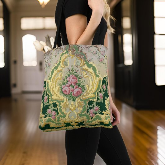 Barok Rococo Stijlvolle Rozen Gouden Stad Crossbody Tas