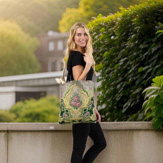 Barok Rococo Stijlvolle Rozen Gouden Stad Crossbody Tas
