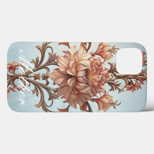 barok Roos Case-Mate iPhone Case (Achterkant (horizontaal))