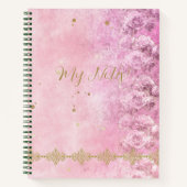 Barok, Roos, Grunge, Damask - Notitieboek (Voorkant)