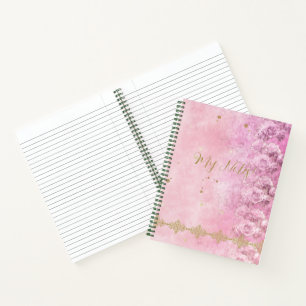 Barok, Roos, Grunge, Damask - Notitieboek