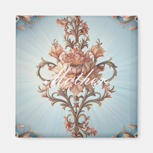 barok Roos Magneet (Voorkant)