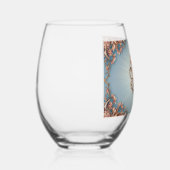 barok Roos Wijnglas Zonder Voet (Rechts)