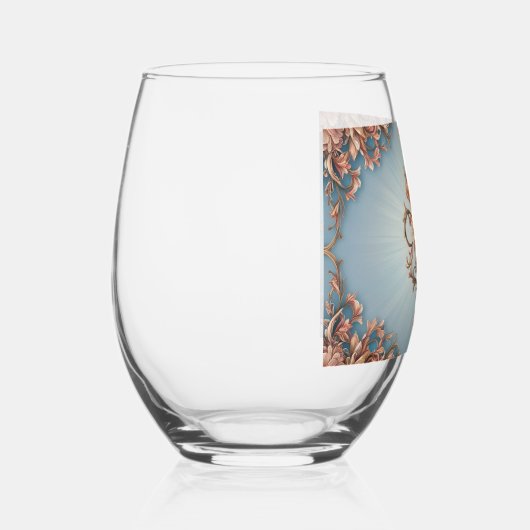 barok Roos Wijnglas Zonder Voet (Rechts)