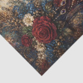 Barok Roze Goud Luxe Decoupage Tissuepapier (Detail)