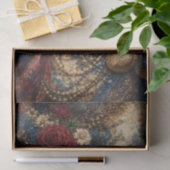 Barok Roze Goud Luxe Decoupage Tissuepapier (Geschenk)