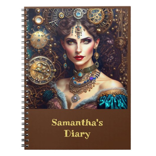 Barok Steampunk Princess Notitieboek (Voorkant)