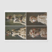 Barok & Steampunk Vrouwen & Schedels DQ7L Decoupag Tissuepapier (Voorkant)