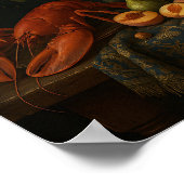 Barok Stilleven met Fruit en Kreeft Poster (Hoek)