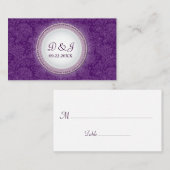 Barok Violet Plaque Special Occasion Plaatskaart Plaatskaartje (Voorkant / Achterkant)