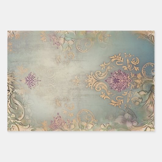  barok zwaar gewicht decoupage inpakpapier vel (Voorkant 3)