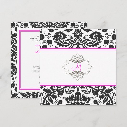 Barokaas, damp/hete roze uitvindingen kaart (Voorkant / Achterkant)