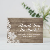 barokaas met bijtende barnhout Dank u wel Aankondiging (Staand voorkant)