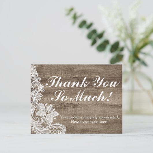  barokaas met bijtende barnhout Dank u wel Briefkaart (Staand voorkant)