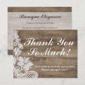  barokaas met bijtende barnhout Dank u wel Briefkaart (Voorkant / Achterkant)