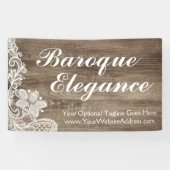  barokaas op bijtende elastische schout spandoek (Horizontaal)